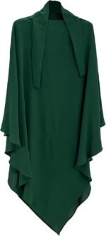 Solid Khimar Abaya — Long-Sleeve Maxi Dress - Image 20