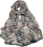 Floral Sheer Lightweight Women’s Scarf | Shawl Wrap - Image 15