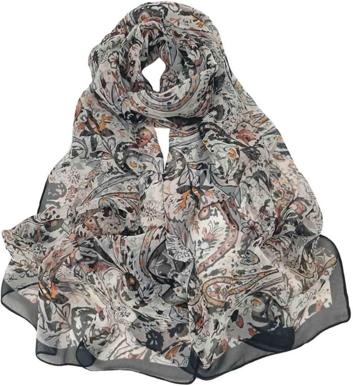 Floral Sheer Lightweight Women’s Scarf | Shawl Wrap - Image 15