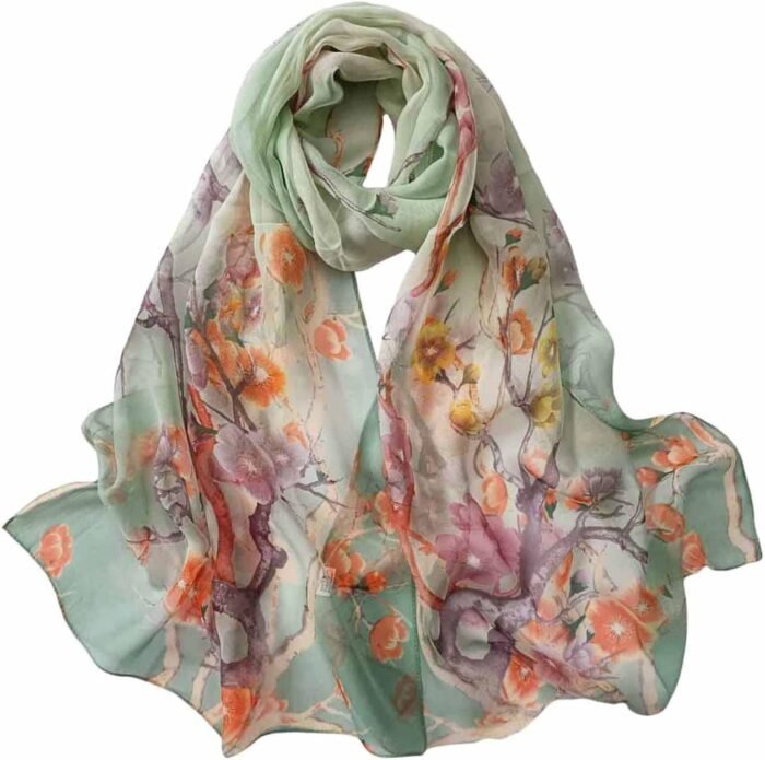 Floral Sheer Lightweight Women’s Scarf | Shawl Wrap - Image 12
