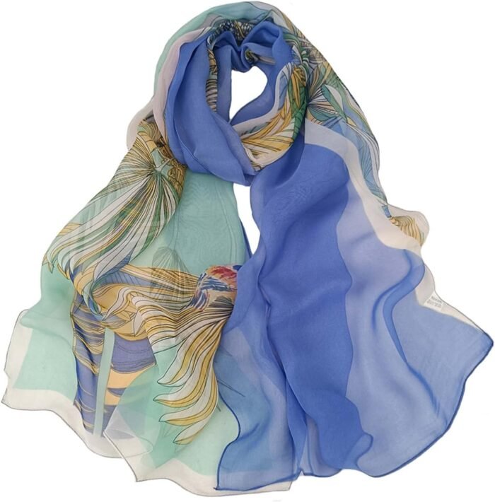 Floral Sheer Lightweight Women’s Scarf | Shawl Wrap - Image 14