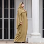 Modest Muslim Abaya Set with Khimar Hijab - Image 6
