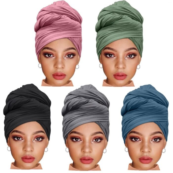 Stretch Jersey Hijab 5-Pack – Extra-Long, Soft - Image 15