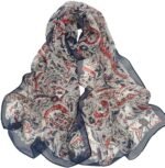 Floral Sheer Lightweight Women’s Scarf | Shawl Wrap - Image 24