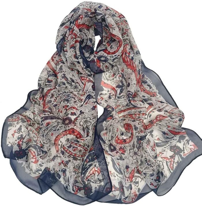 Floral Sheer Lightweight Women’s Scarf | Shawl Wrap - Image 24