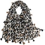 Boho Floral Lightweight Fringed Scarf - Image 17
