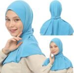 Premium Stretch Polyester Hijab Scarf – Women’s Islamic Head Cover - Image 2