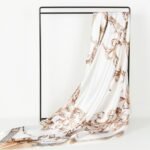 Silk-Feel Printed Head Scarf – 35" Square Bandana - Image 6