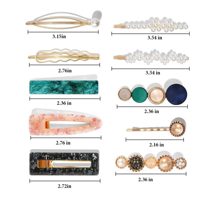 Macaron Pearl Hair Clip Set – Boho Bobby Pins 20-Pieces - Image 5