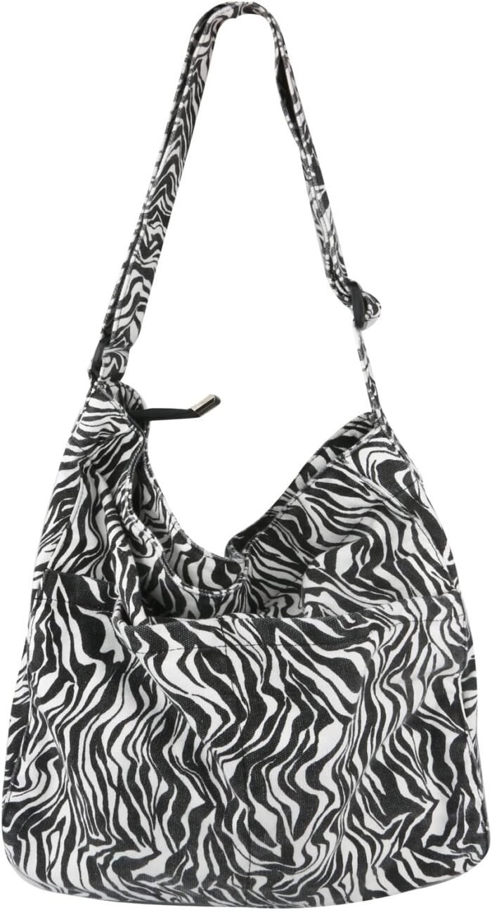 Boho Canvas Crossbody Tote – Unisex Multi-Pocket Messenger - Image 8