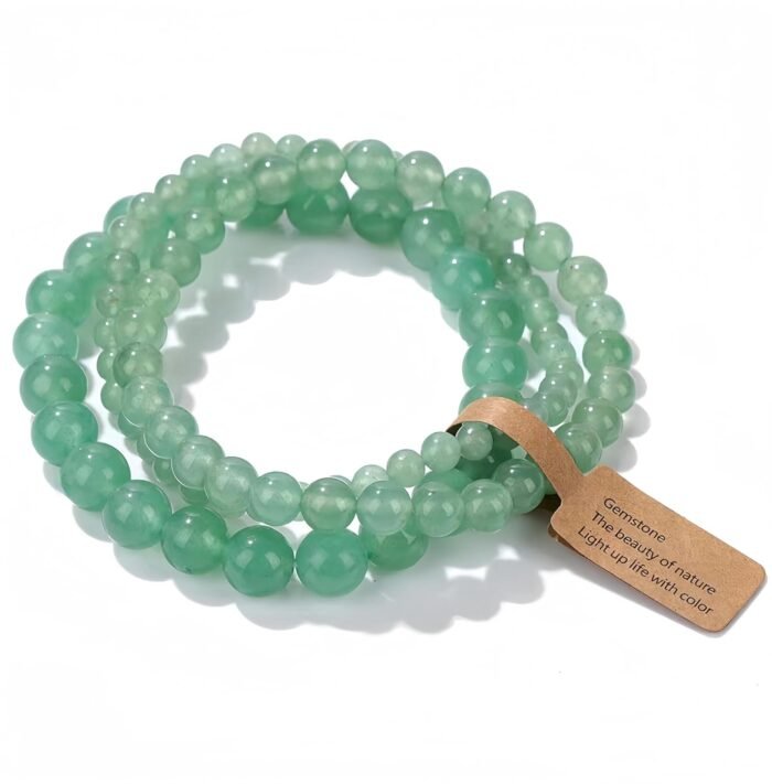 Turquoise Healing Crystal Stretch Bracelet Set 3-Piece - Image 10