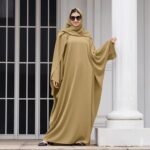 Modest Muslim Abaya Set with Khimar Hijab - Image 4
