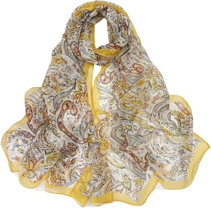 Floral Sheer Lightweight Women’s Scarf | Shawl Wrap - Image 35