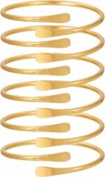 16Pcs Gold Bangle Bracelets for Women - Multi Layer Stackable Textured Bracelets Boho Jewelrys Set - Image 10