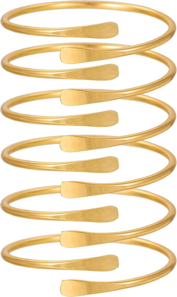16Pcs Gold Bangle Bracelets for Women - Multi Layer Stackable Textured Bracelets Boho Jewelrys Set - Image 10