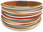 Boho Leopard Crystal Leather Wrap Bracelet – Multi-Layer Cuff - Image 54