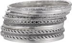 16Pcs Gold Bangle Bracelets for Women - Multi Layer Stackable Textured Bracelets Boho Jewelrys Set - Image 28