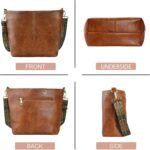 Boho Vegan Leather Shoulder Bag - Guitar-Strap Crossbody - Image 2