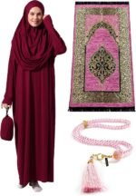 Islamic Gift Set: One-Piece Prayer Dress, Rug & Beads - Image 10