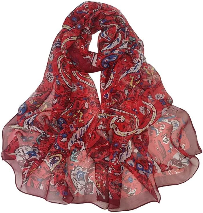 Floral Sheer Lightweight Women’s Scarf | Shawl Wrap - Image 17
