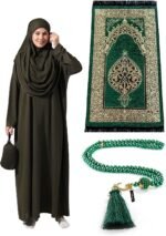 Islamic Gift Set: One-Piece Prayer Dress, Rug & Beads - Image 13