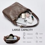 Boho Vegan Leather Slouchy Tote – Ultra-Soft & Foldable - Image 4