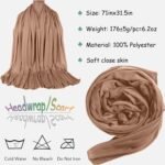 Stretch Jersey Hijab 5-Pack – Extra-Long, Soft - Image 2