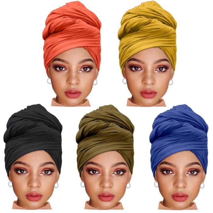 Stretch Jersey Hijab 5-Pack – Extra-Long, Soft - Image 9