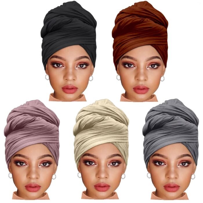 Stretch Jersey Hijab 5-Pack – Extra-Long, Soft - Image 12