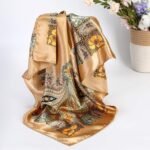 35" Satin Square Scarf Set (4-Pack) – Silk-Like Head & Neck Wraps - Image 7