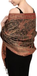Reversible Paisley Pashmina Festival Scarf | Shawl & Wrap - Image 39