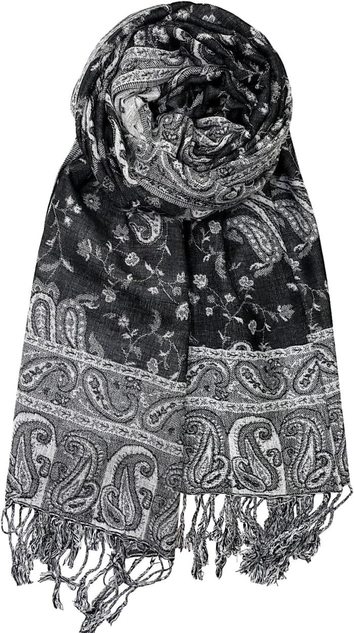 Reversible Paisley Pashmina Festival Scarf | Shawl & Wrap - Image 41