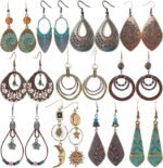 Boho Vintage Drop Earrings Set | 11 Pairs