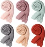 Crinkle Cotton-Blend Hijab Shawls & Scarves 6-Pack - Image 12