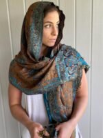 Reversible Paisley Pashmina Festival Scarf | Shawl & Wrap - Image 4