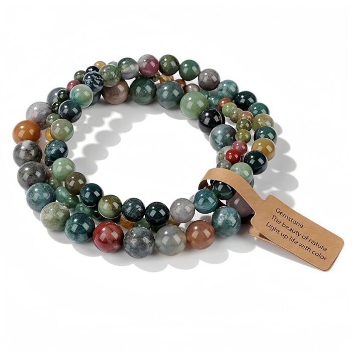 Turquoise Healing Crystal Stretch Bracelet Set 3-Piece - Image 8
