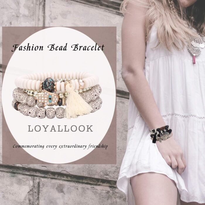Boho Beaded Bracelet Set – Handmade & Stackable 8-Piece - Image 6
