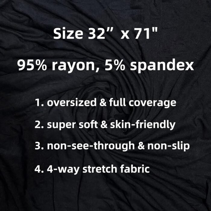 Opaque Jersey Maxi Hijab Scarf – Premium Non-See-Through - Image 5