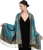 Reversible Paisley Pashmina Festival Scarf | Shawl & Wrap - Image 2