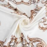 Silk-Feel Printed Head Scarf – 35" Square Bandana - Image 7