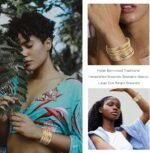 16Pcs Gold Bangle Bracelets for Women - Multi Layer Stackable Textured Bracelets Boho Jewelrys Set - Image 3