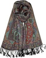 Reversible Paisley Pashmina Festival Scarf | Shawl & Wrap - Image 49