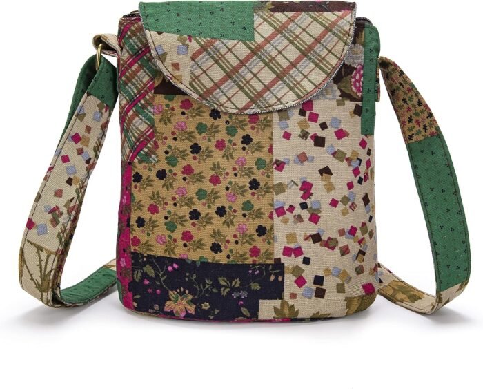 Retro Canvas Boho Crossbody Bag – Small Shoulder Purse - Image 14