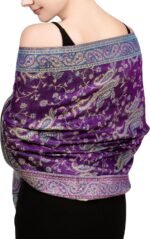 Reversible Paisley Pashmina Festival Scarf | Shawl & Wrap - Image 12