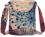 Retro Canvas Boho Crossbody Bag – Small Shoulder Purse