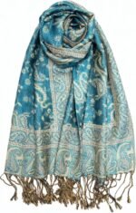 Reversible Paisley Pashmina Festival Scarf | Shawl & Wrap - Image 25