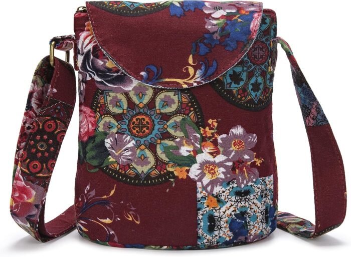 Retro Canvas Boho Crossbody Bag – Small Shoulder Purse - Image 22
