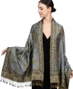 Reversible Paisley Pashmina Festival Scarf | Shawl & Wrap - Image 48