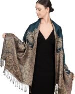 Reversible Paisley Pashmina Festival Scarf | Shawl & Wrap - Image 52
