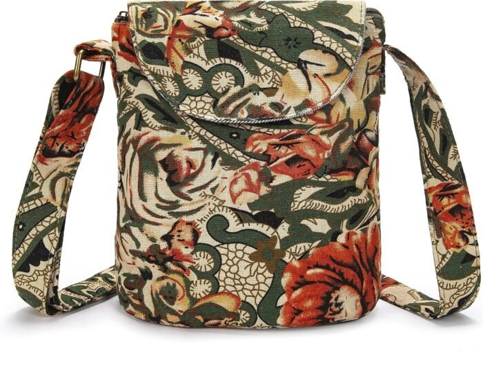 Retro Canvas Boho Crossbody Bag – Small Shoulder Purse - Image 16